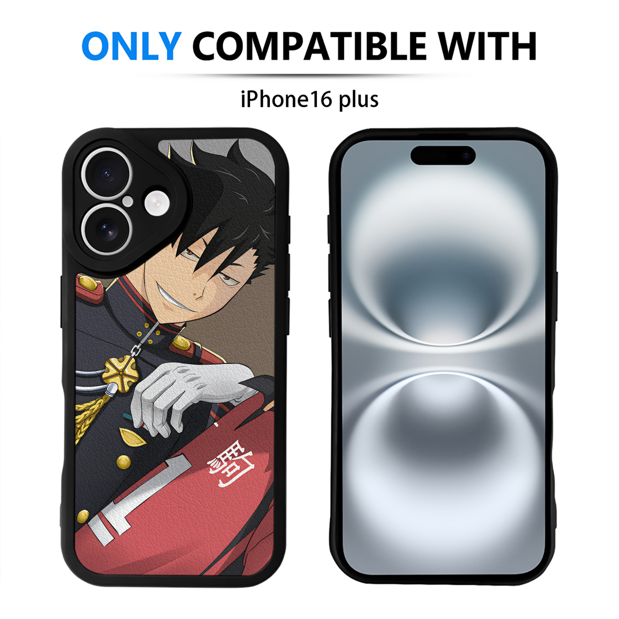 （画像用） ハイキュー!! Haikyu!! 【iPhone 16シリーズ対応】シリコンスマホケース（レザー調） 材質：シリコン